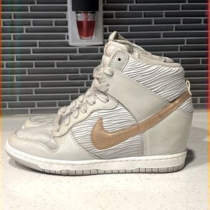 Nike Lace Up High Top Wedge Sneakers